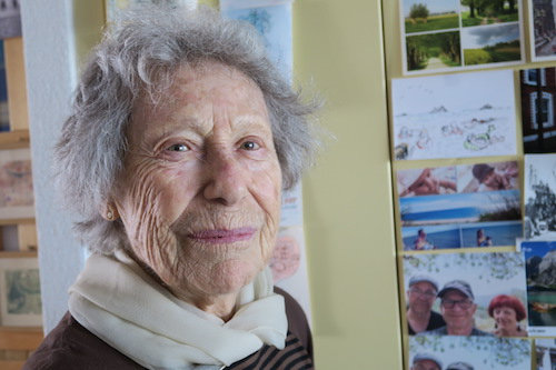 Ruth Schaub (87) ist dankbar über ihr gutes Netz, an dem sie zeitlebens geknüpft hat.