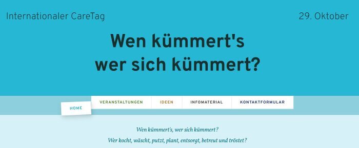 News aus der Arbeitsgruppe Care