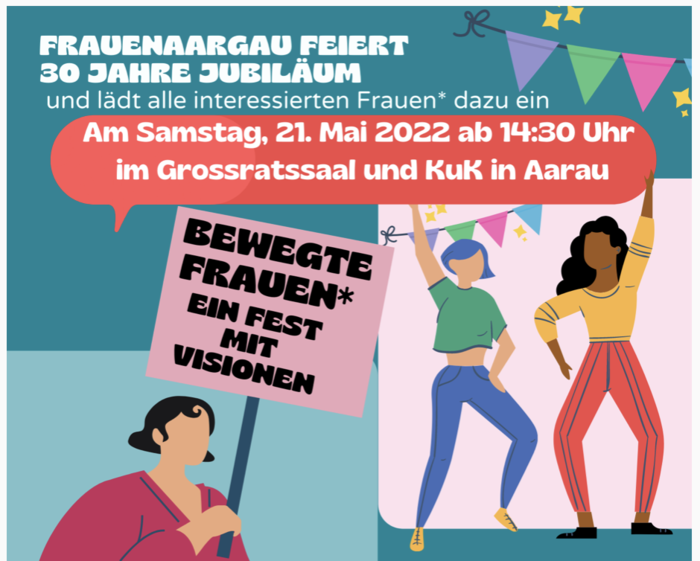 frauenaargau: ​Jubiläumsfeier am 21. Mai 2022