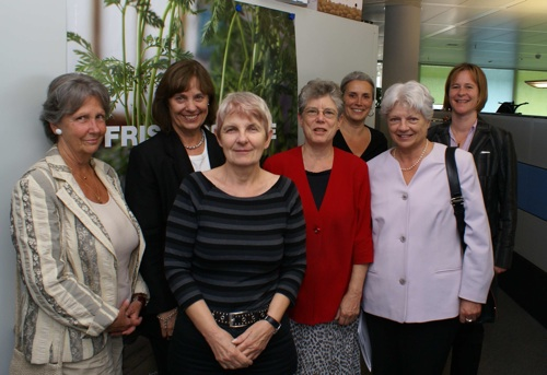 v.l.n.r.: Catherine Dessemontet, Edith Buxtorf, Ruth Fries, Heidi Witzig, Elvira Benz, Monika Stocker, Anette Stade (Projektleitung)