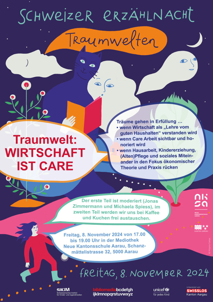 Flyer zur Erz&auml;hlnacht an der Neuen Kantonsschule Aarau