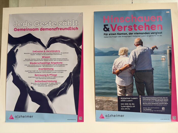 Demenz begegnen:Mit einer Plakatausstellung und Referaten m&ouml;chte sich die Stadt Luzern im Monat Mai in Richtung einer demenzfreundlichen Gesellschaft bewegen.