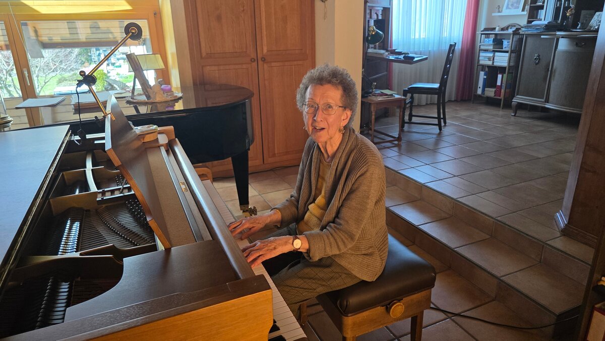 Marie-Anne Reber an ihrem Lieblingsplatz.